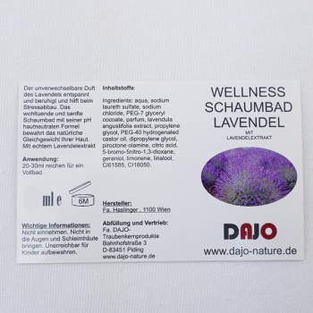 DAJO Wellness Schaumbad LAVENDEL 495 ml