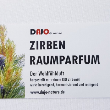 DAJO Raumspray Zirbe Nachfüllung für DAJO Diffuser 2 in 1